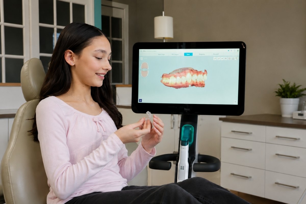 Invisalign mandibular advancement appliance — clear-aligner approach to encouraging lower-jaw growth in children with a small or receding chin